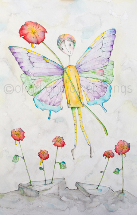 My 6 of Wands tarot card finished!